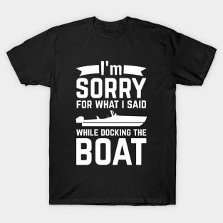 Funny Boat Boating Motorboat Captain Gift T-Shirt